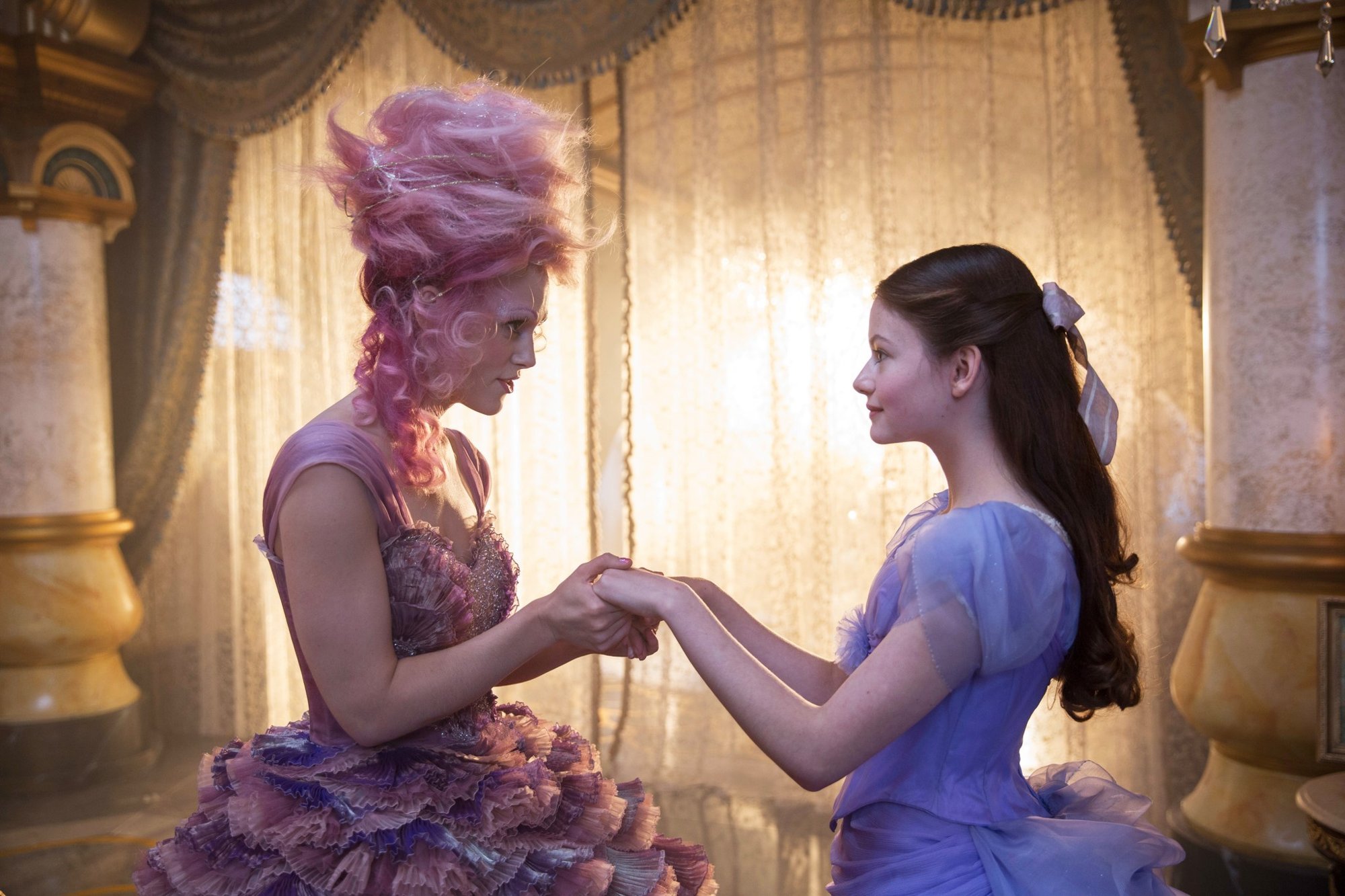Keira Knightley stars as Sugar Plum Fairy and Mackenzie Foy stars as Clara in Walt Disney Pictures' The Nutcracker and the Four Realms (2018)