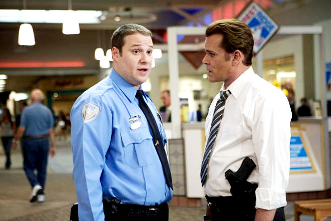 Seth Rogen stars as Ronnie Barnhardt and Ray Liotta stars as Detective Harrison in Warner Bros. Pictures' Observe and Report (2009)