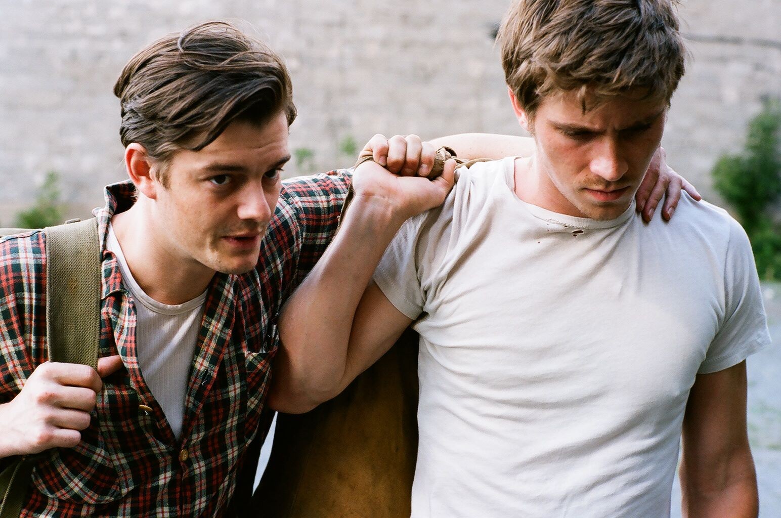 Sam Riley stars as Sal Paradise and Garrett Hedlund stars as Dean Moriarty in IFC Films' On the Road (2012)