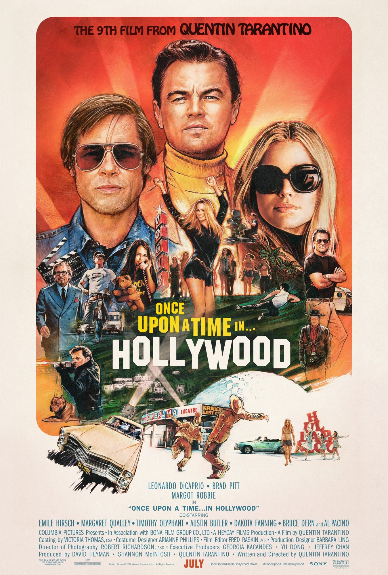 Poster of Sony Pictures' Once Upon a Time in Hollywood (2019)