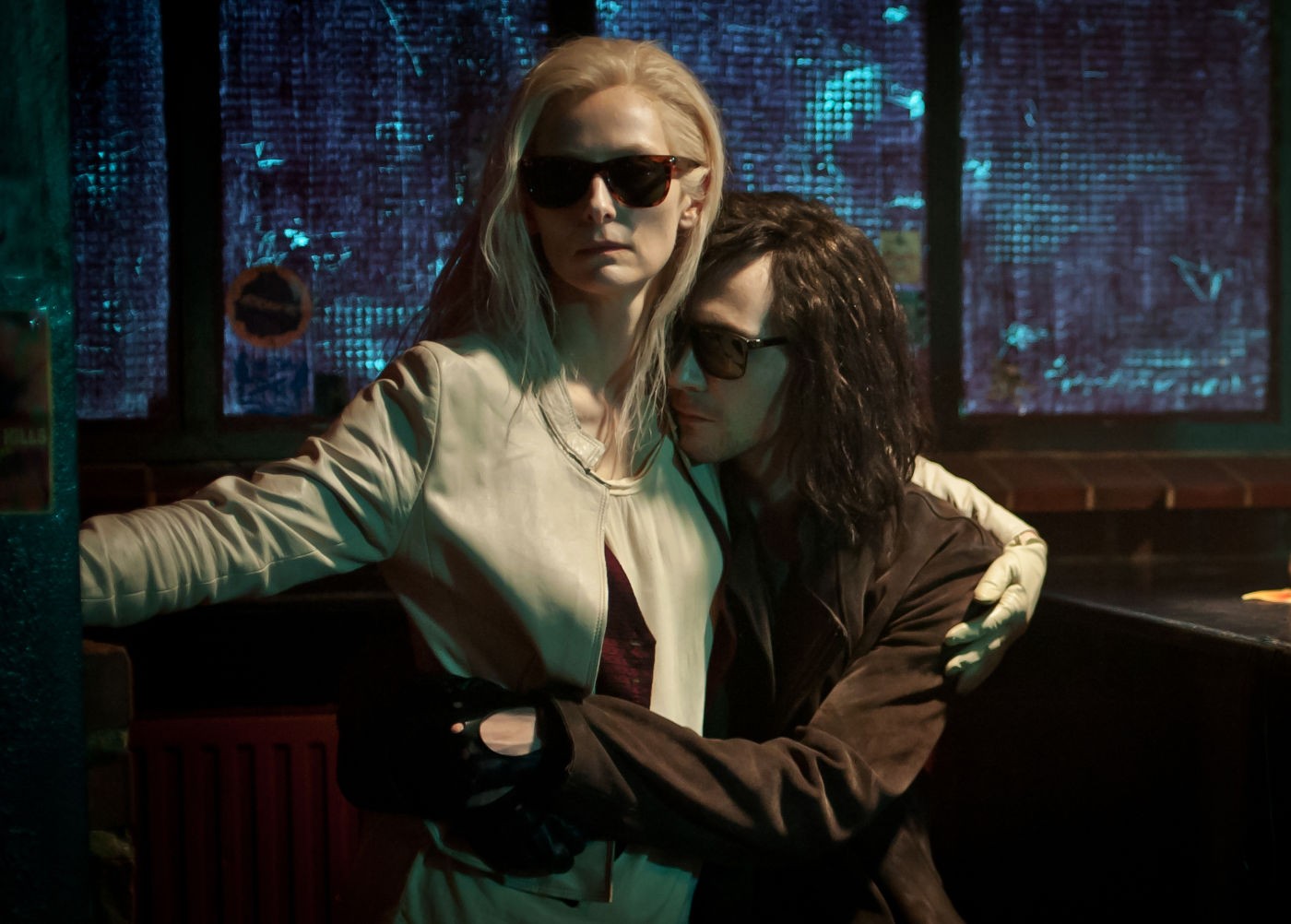 Tilda Swinton stars as Eve and Tom Hiddleston stars as Adam in Sony Pictures Classics' Only Lovers Left Alive (2014)