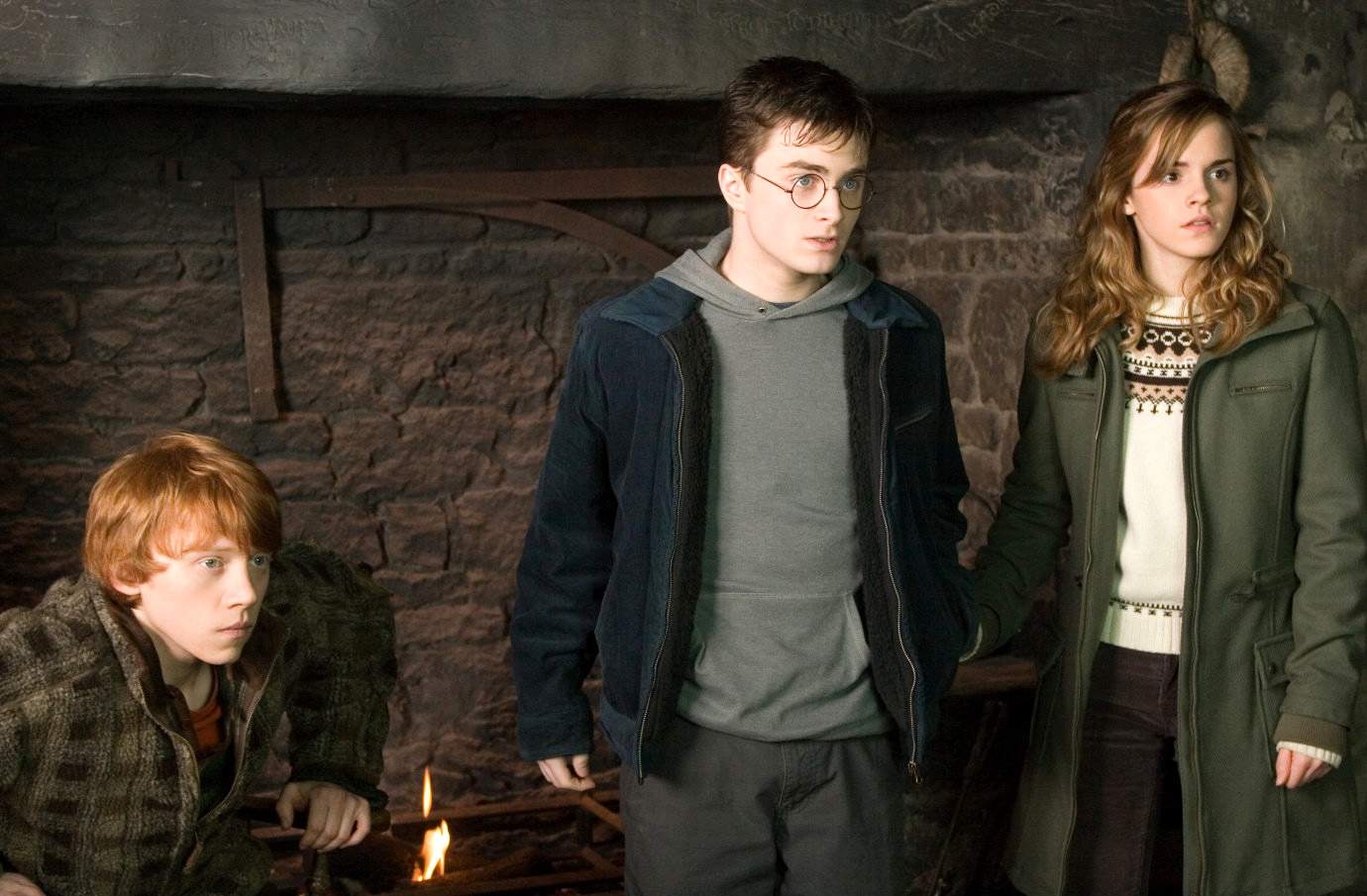 Daniel Radcliffe, Rupert Grint and Emma Watson in Warner Bros' Harry Potter and the Order of the Phoenix (2007)