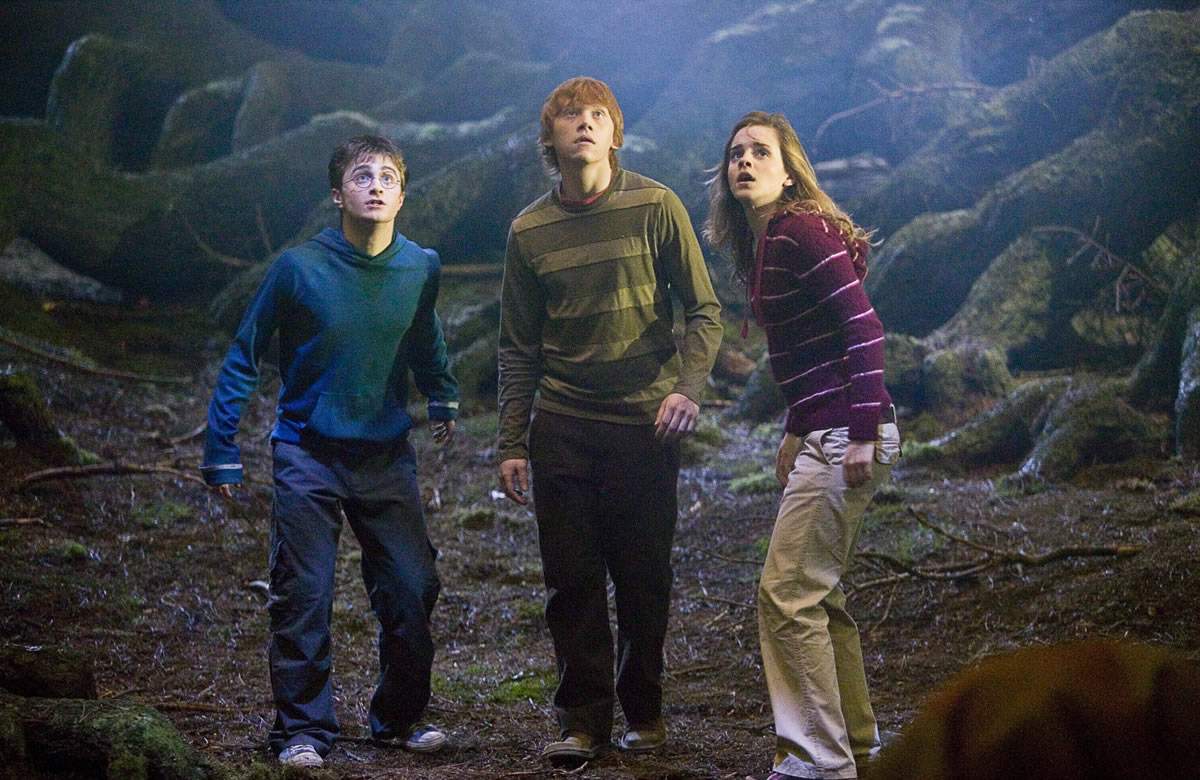 Daniel Radcliffe, Rupert Grint and Emma Watson in Warner Bros' Harry Potter and the Order of the Phoenix (2007)