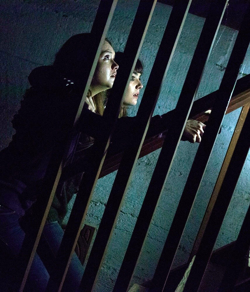 Ana Coto stars as Sarah Morris and Olivia Cooke stars as Elaine Morris in Universal Pictures' Ouija (2014)