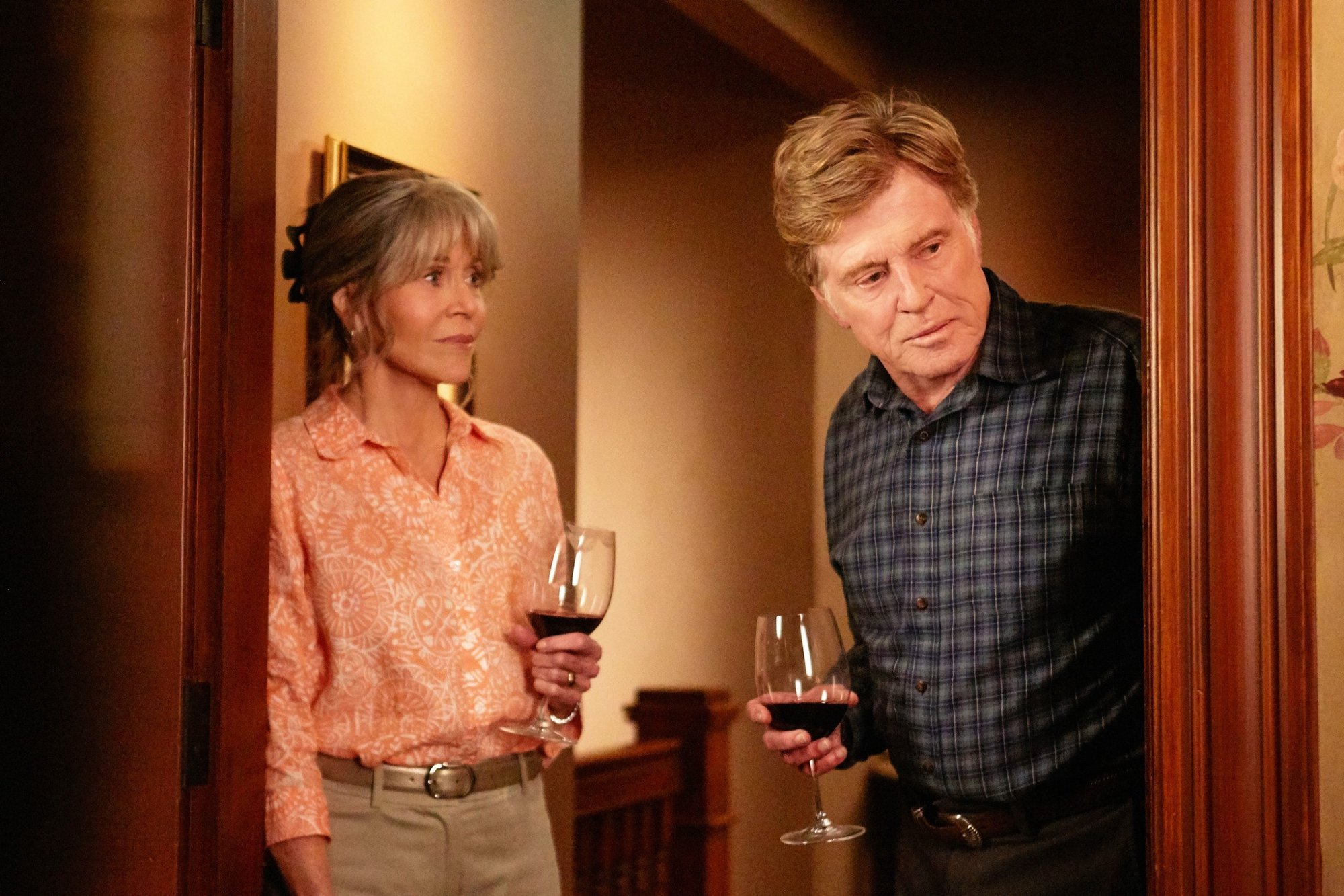 Jane Fonda stars as Addie Moore and Robert Redford stars as Louis Waters in Netflix's Our Souls at Night (2017)