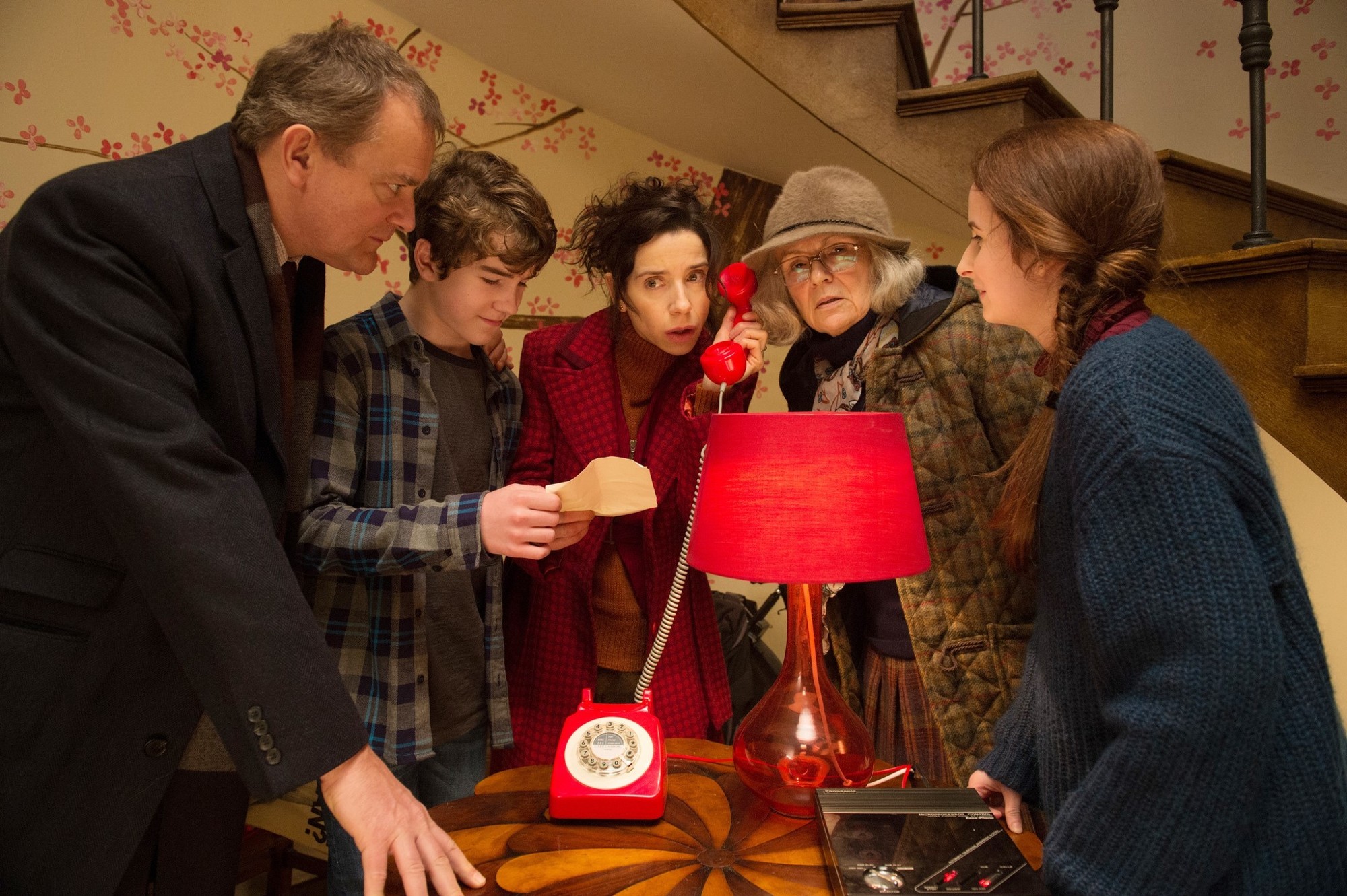 Hugh Bonneville, Samuel Joslin, Sally Hawkins, Julie Walters and Madeleine Harris in Warner Bros. Pictures' Paddington 2 (2018)