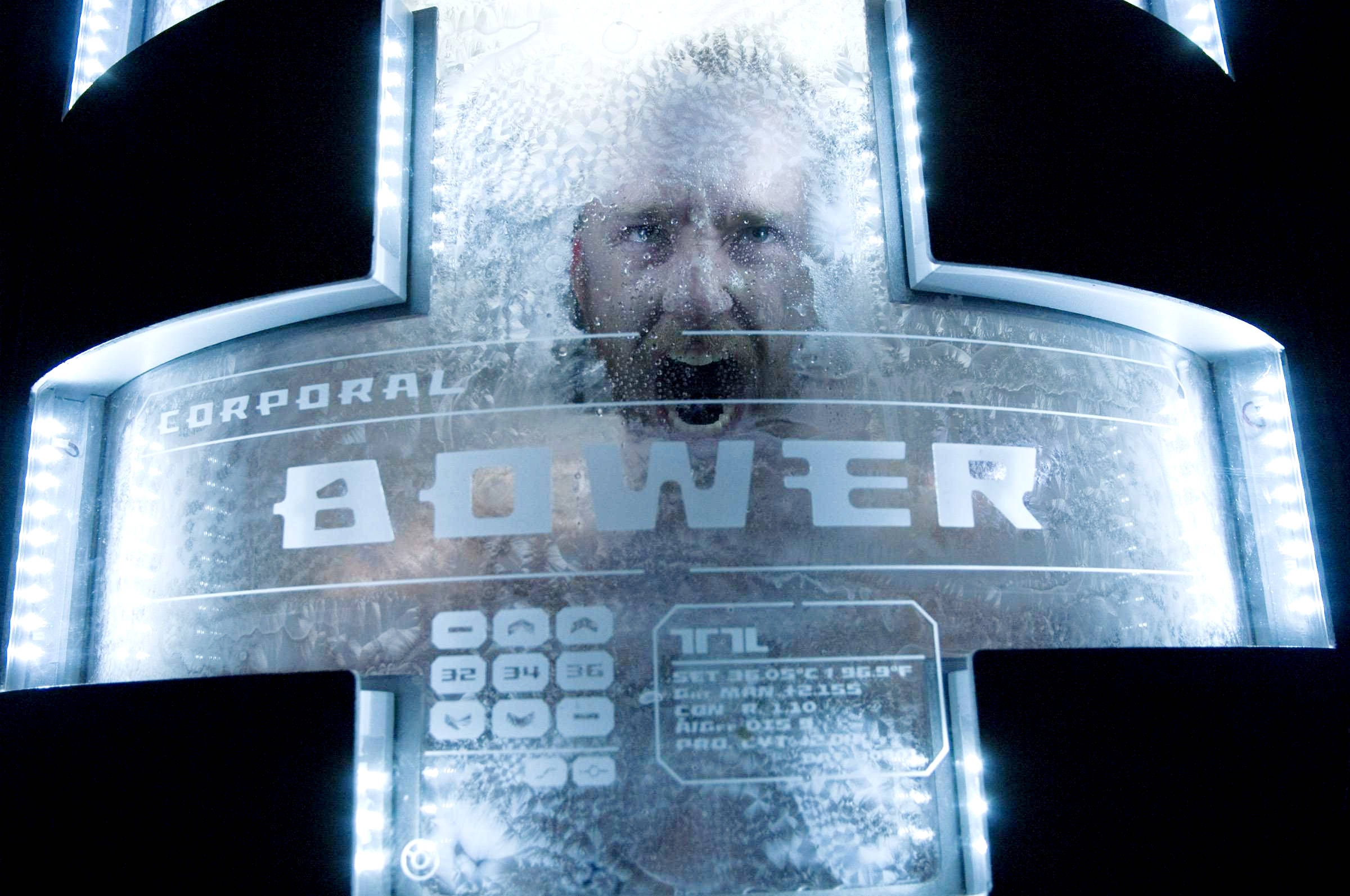Ben Foster stars as Bower in Overture Films' Pandorum (2009). Photo credit by Jay Maidment.