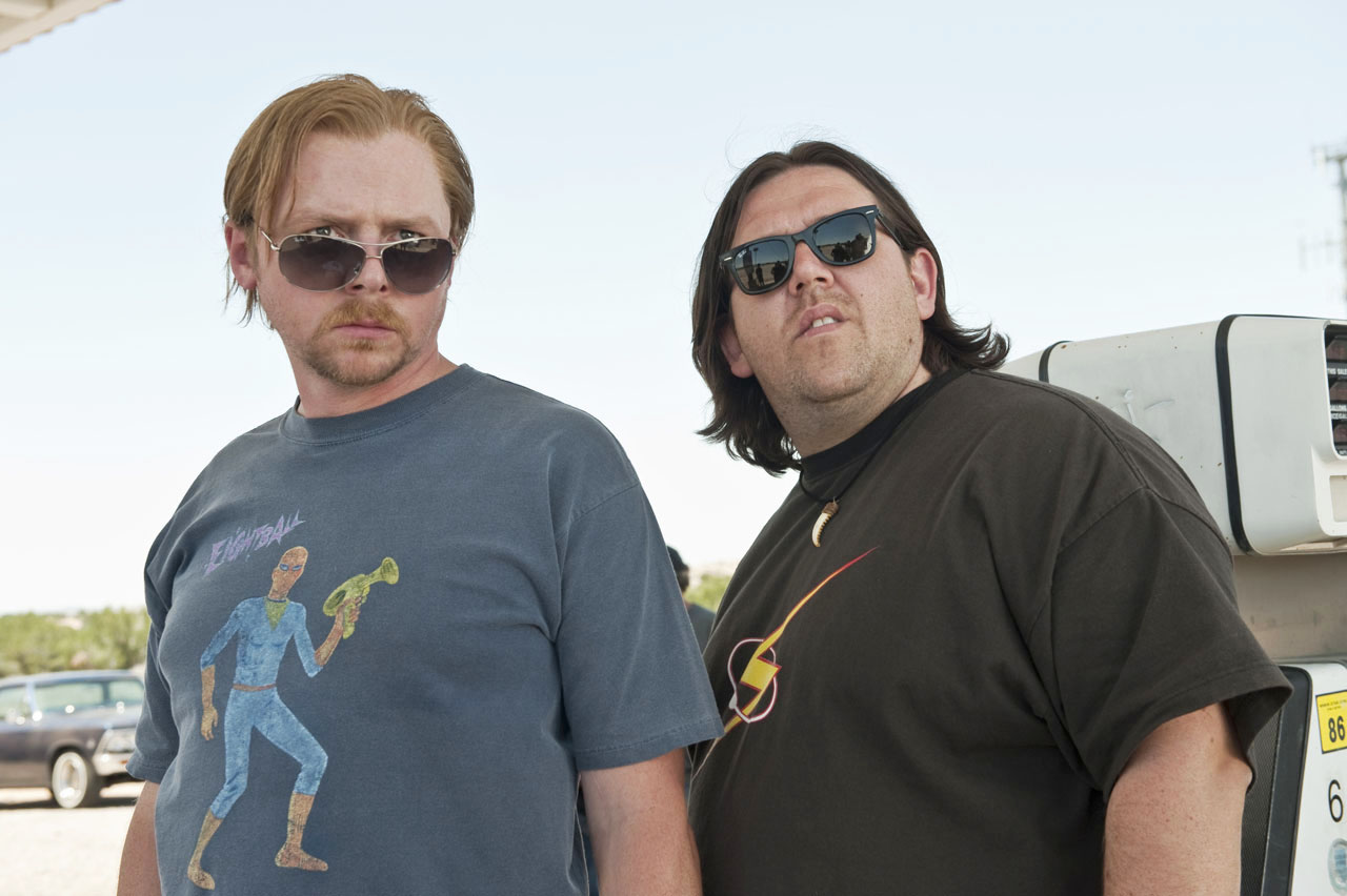 Simon Pegg stars as Graeme Willy and Nick Frost stars as Clive Gollings in Universal Pictures' Paul (2011)