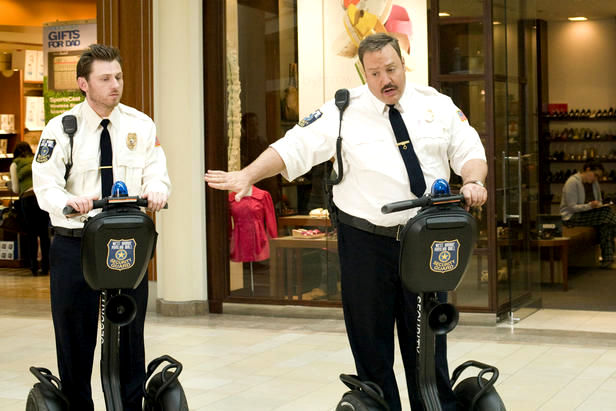 Keir O'Donnell stars as Veck Sims and Kevin James stars as Paul Blart in Columbia Pictures' Paul Blart: Mall Cop (2009). Photo credit by Richard Cartwright.