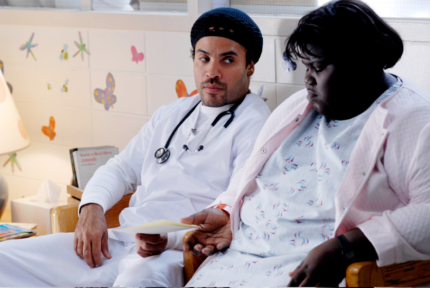 Lenny Kravitz stars as John and Gabourey Sidibe stars as Clareece 'Precious' Jones in Lionsgate Films' Precious: Based on the Novel PUSH by Sapphire (2009)