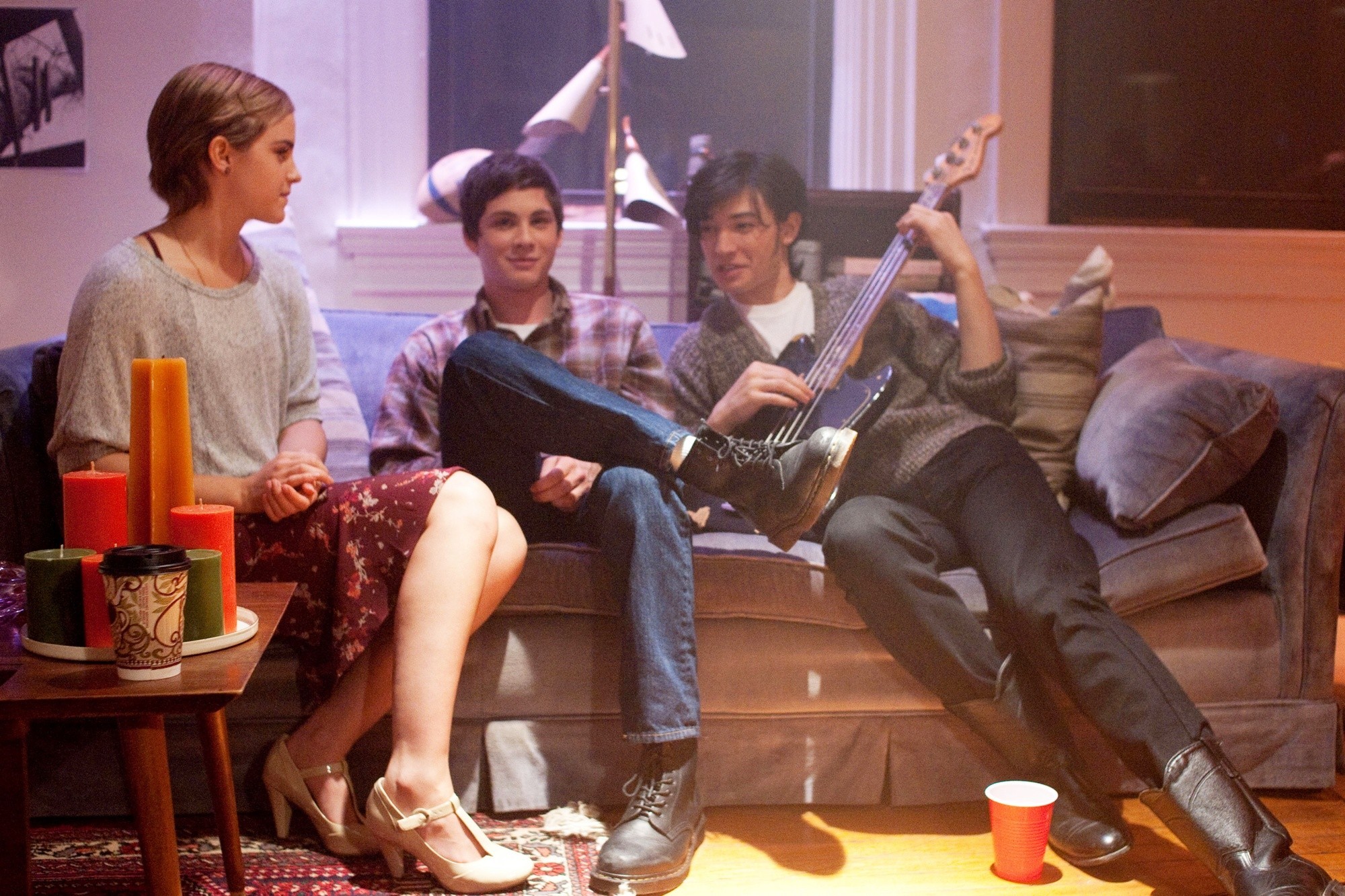 Emma Watson, Logan Lerman and Ezra Miller in Summit Entertainment's The Perks of Being a Wallflower (2012)