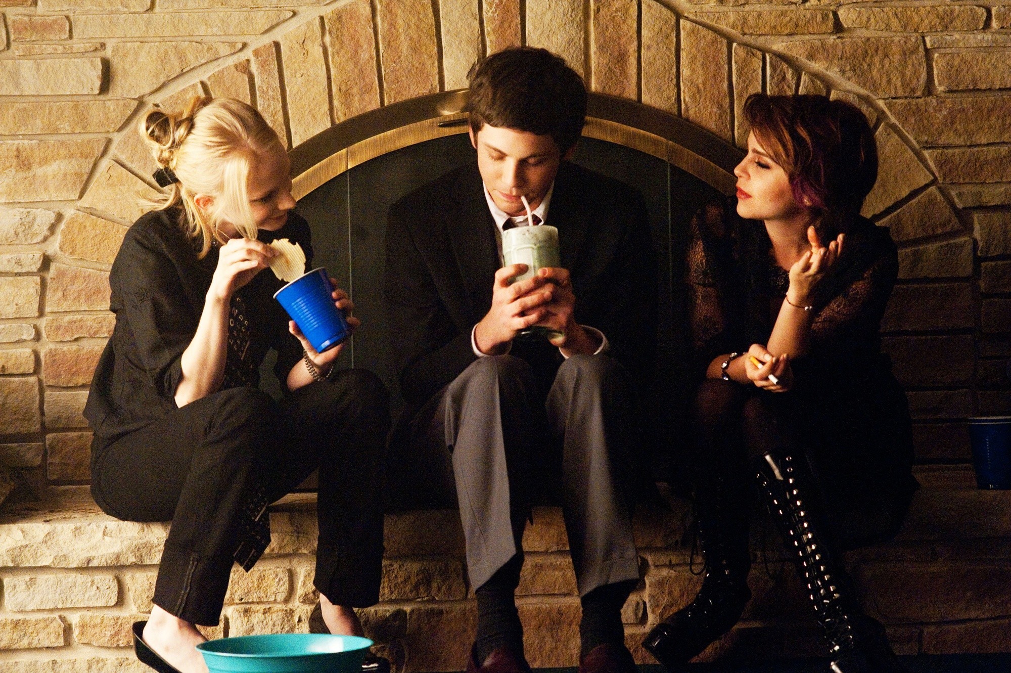 Erin Wilhelmi, Logan Lerman and Mae Whitman in Summit Entertainment's The Perks of Being a Wallflower (2012)