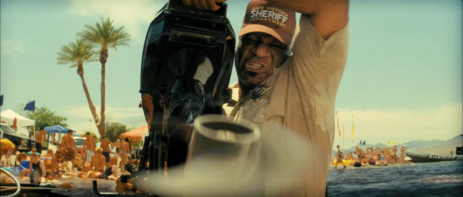 Ving Rhames stras as Lt. Bishop Welleger in Dimension Films' Piranha 3-D (2010)