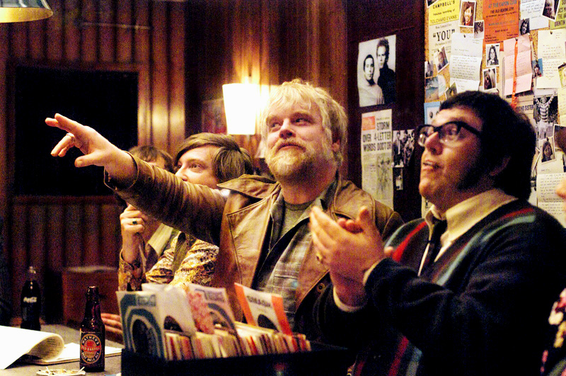Philip Seymour Hoffman stars as The Count and Nick Frost stars as 'Doctor' Dave in Focus Features' Pirate Radio (2009)
