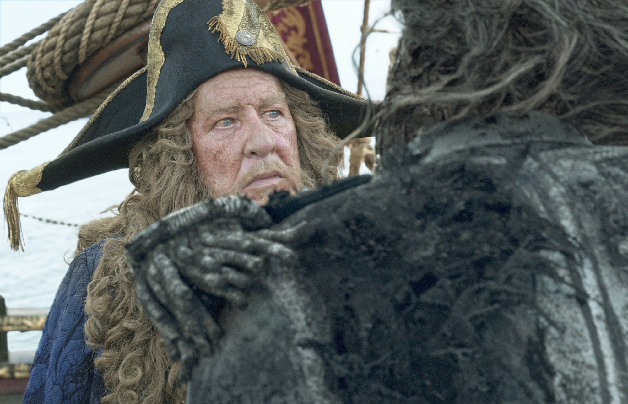 Geoffrey Rush stars as Barbossa in Walt Disney Pictures' Pirates of the Caribbean: Dead Men Tell No Tales (2017)