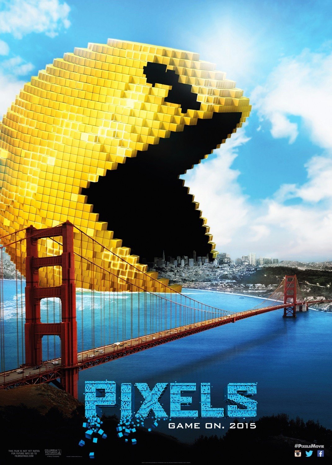 Poster of Columbia Pictures' Pixels (2015)