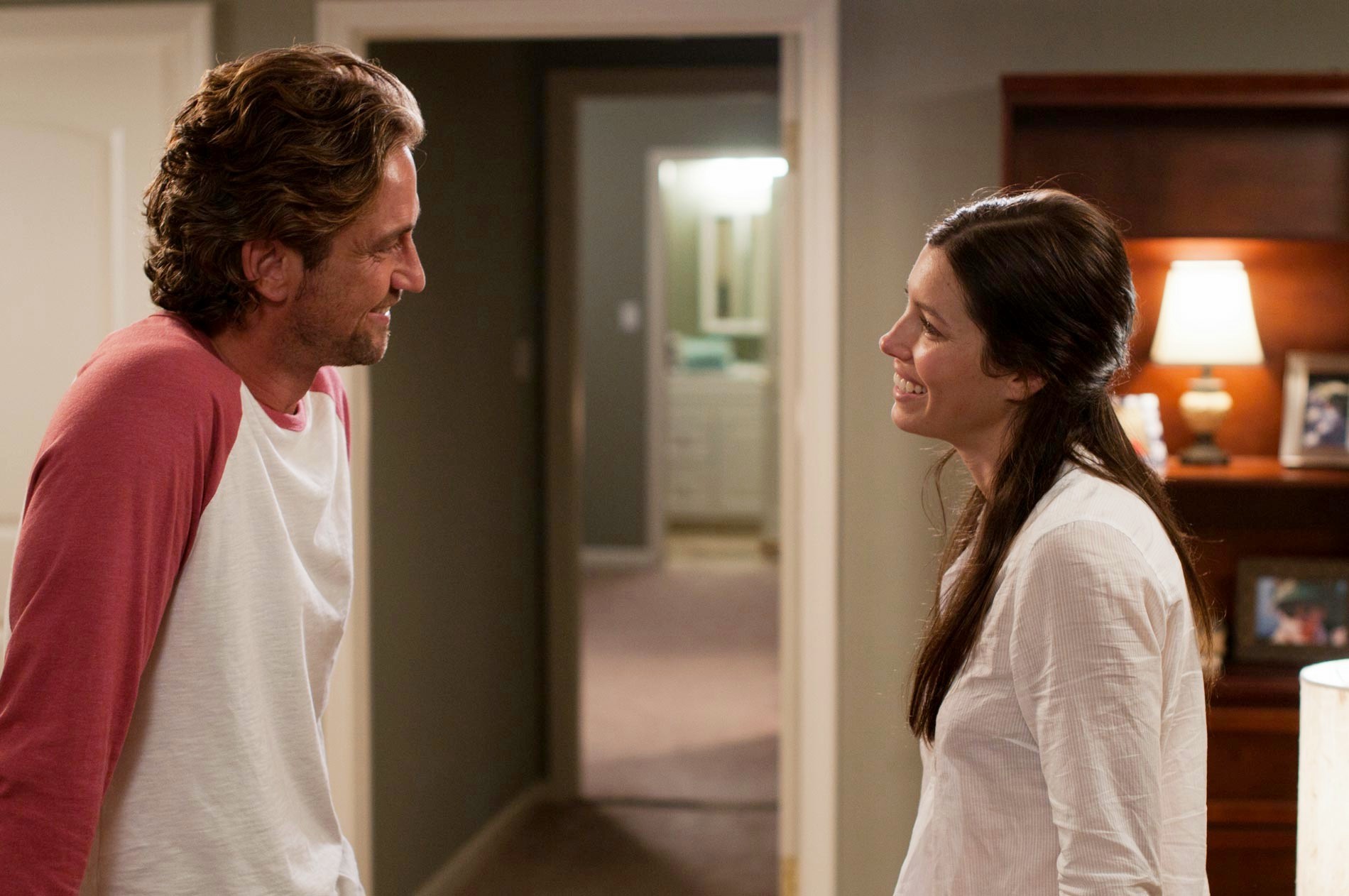 Gerard Butler stars as George and Jessica Biel stars as Stacie in FilmDistrict's Playing for Keeps (2012)