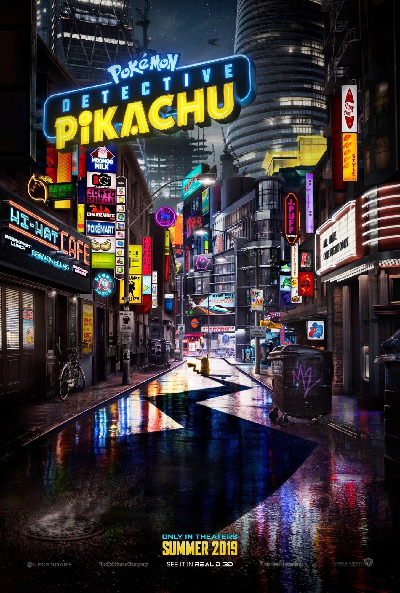 Poster of Warner Bros.'s Pokemon Detective Pikachu (2019)