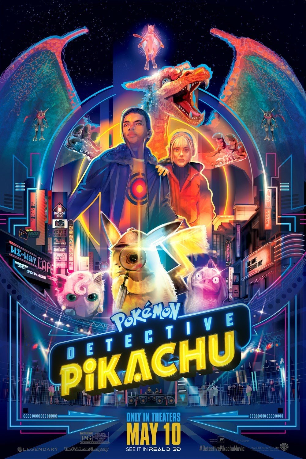 Poster of Warner Bros.'s Pokemon Detective Pikachu (2019)