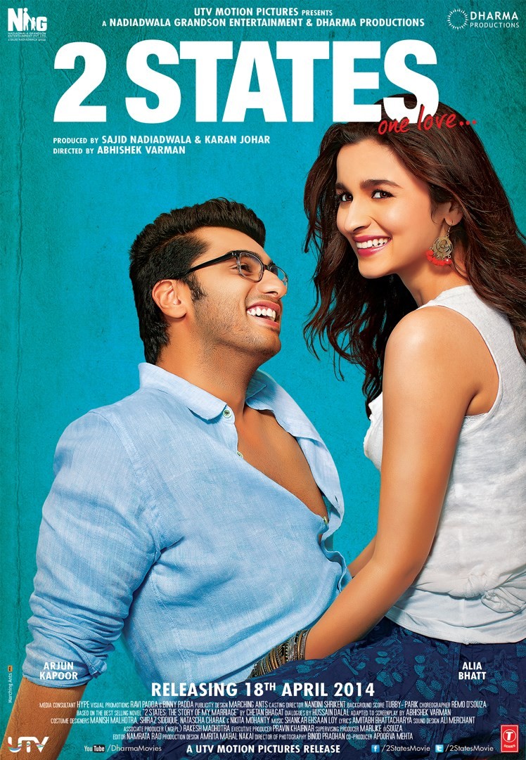 Poster of UTV Motion Pictures' 2 States (2014)
