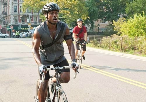 Wole Parks stars as Manny and Joseph Gordon-Levitt stars as Wilee in Columbia Pictures' Premium Rush (2012)