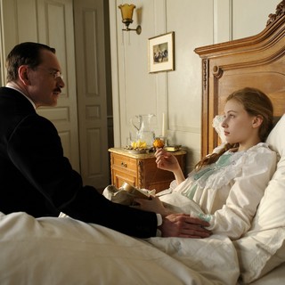 Michael Fassbender stars as Carl Jung and Sarah Gadon stars as Emma Jung in Sony Pictures Classics' A Dangerous Method (2011)