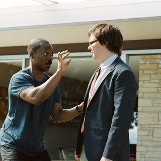 Eddie Murphy stars as Jack McCall and Clark Duke stars as Aaron Wiseberger in DreamWorks SKG's A Thousand Words (2012). Photo credit by Bruce McBroom.