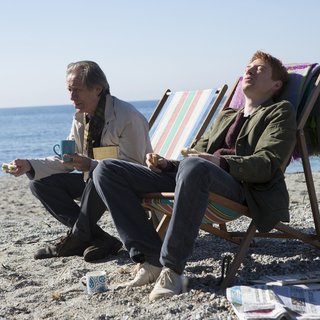 Bill Nighy stars as Dad and Domhnall Gleeson stars as Tim in Universal Pictures' About Time (2013)