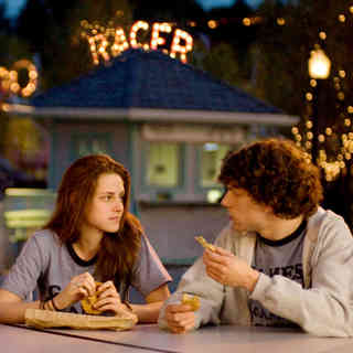 Kristen Stewart stars as Em and Jesse Eisenberg stars as James Brennan in Miramax Films' Adventureland (2009)