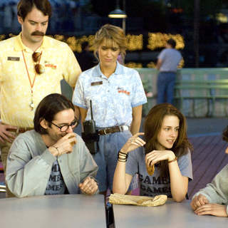 Bill Hader, Martin Starr, Kristen Wiig, Kristen Stewart and Jesse Eisenberg in Miramax Films' Adventureland (2009)