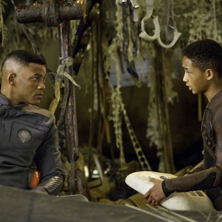Will Smith stars as Cypher Raige and Jaden Smith stars as Kitai Raige in Columbia Pictures' After Earth (2013)