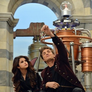 Selena Gomez stars as Alex Russo and Beau Mirchoff stars as Dominic in Disney Channel's The Wizards Return: Alex vs. Alex (2013)
