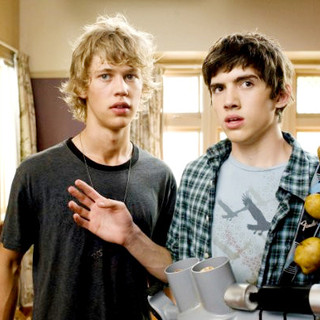 Austin Butler stars as Jake and Carter Jenkins stars as Tom Pearson in The 20th Century Fox's Aliens in the Attic (2009)