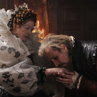 Vanessa Redgrave stars as Queen Elizabeth I and Rhys Ifans stars as Edward de Vere in Columbia Pictures' Anonymous (2011)