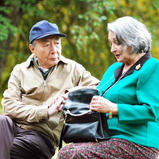 Henry O stars as Mr. Shi and Vida Ghahremani stars as Madam in Magnolia Pictures' A Thousand Years of Good Prayers (2008)