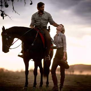 Nicole Kidman as Lady Sarah Ashley and Hugh Jackman as The Drover in The 20th Century Fox's Australia (2008)