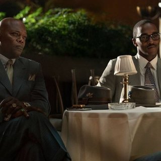 Samuel L. Jackson stars as Joe Morris and Anthony Mackie stars as Bernard Garrett in Apple TV+'s The Banker (2019)