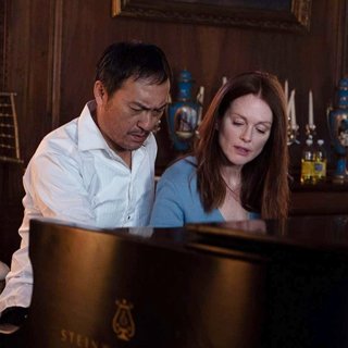 Ken Watanabe stars as Katsumi Hosokawa and Julianne Moore stars as Roxanne Coss in Screen Media Films' Bel Canto (2018)
