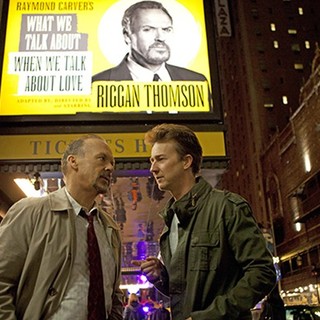 Michael Keaton (stars as Riggan Thomson) and Edward Norton in Fox Searchlight Pictures' Birdman (2014)