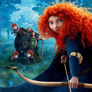 King Fergus, Queen Elinor, The Triplets and Princess Merida of Walt Disney Pictures' Brave (2012)