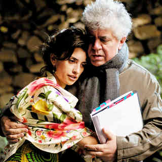 Penelope Cruz (Lena) and Pedro Almodovar in Sony Pictures Classics' Broken Embraces (2009)