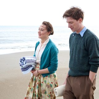 Saoirse Ronan stars as Ellis Lacey and Domhnall Gleeson stars as Jim Farrell in Fox Searchlight Pictures' Brooklyn (2015)