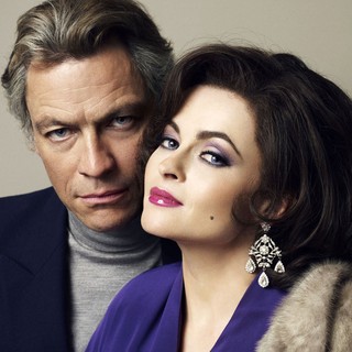 Dominic West stars as Richard Burton and Helena Bonham Carter stars as Elizabeth Taylor in BBC America's Burton and Taylor (2013)