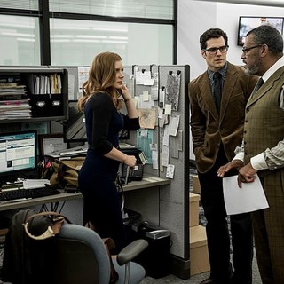 Amy Adams, Henry Cavill and Laurence Fishburne in Warner Bros. Pictures' Batman v Superman: Dawn of Justice (2016)