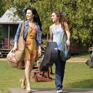 Demi Lovato stars as Mitchie Torres and Alyson Stoner stars as Caitlyn Geller in Disney Channel's Camp Rock 2: The Final Jam (2010)