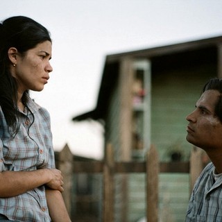 America Ferrera stars as Helen Chavez and Michael Pena stars as Cesar E. Chavez in Lionsgate Films' Cesar Chavez (2014)