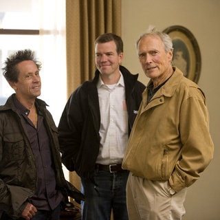 Brian Grazer, Robert Lorenz and Clint Eastwood in Universal Pictures' Changeling (2008)