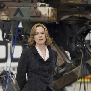 Sigourney Weaver stars as Michelle Bradley in Columbia Pictures' Chappie (2015)