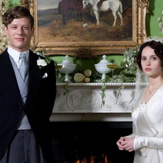 James Norton stars as Owen and Felicity Jones stars as Dolly Thatcham in IFC Films' Cheerful Weather for the Wedding (2012)