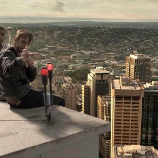 Michael B. Jordan stars as Steve Montgomery and Dane DeHaan stars as Andrew Detmer in 20th Century Fox's Chronicle (2012)